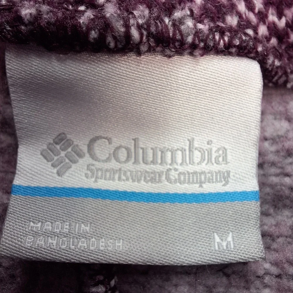 Columbia Sportswear Sweater Womens Medium Purple‎ Speckled Cowl Neck Oversized